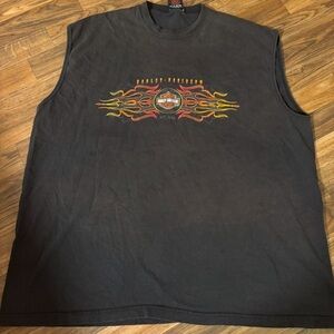 Harley-Davidson Black Sleeveless Shirt